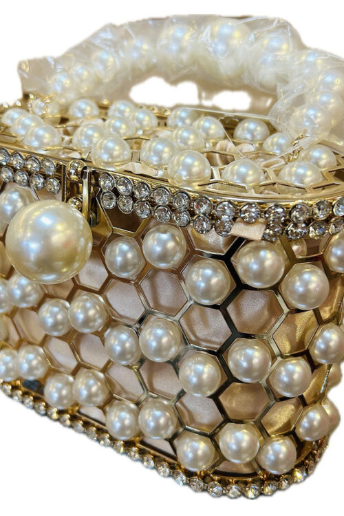 Pearl Handle Hand Bag